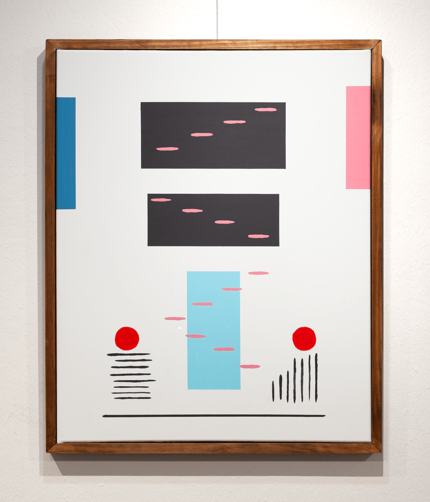絵画 Empty strokes I Can See The Pass | Empty Chair Collection – Framed size: 25.75