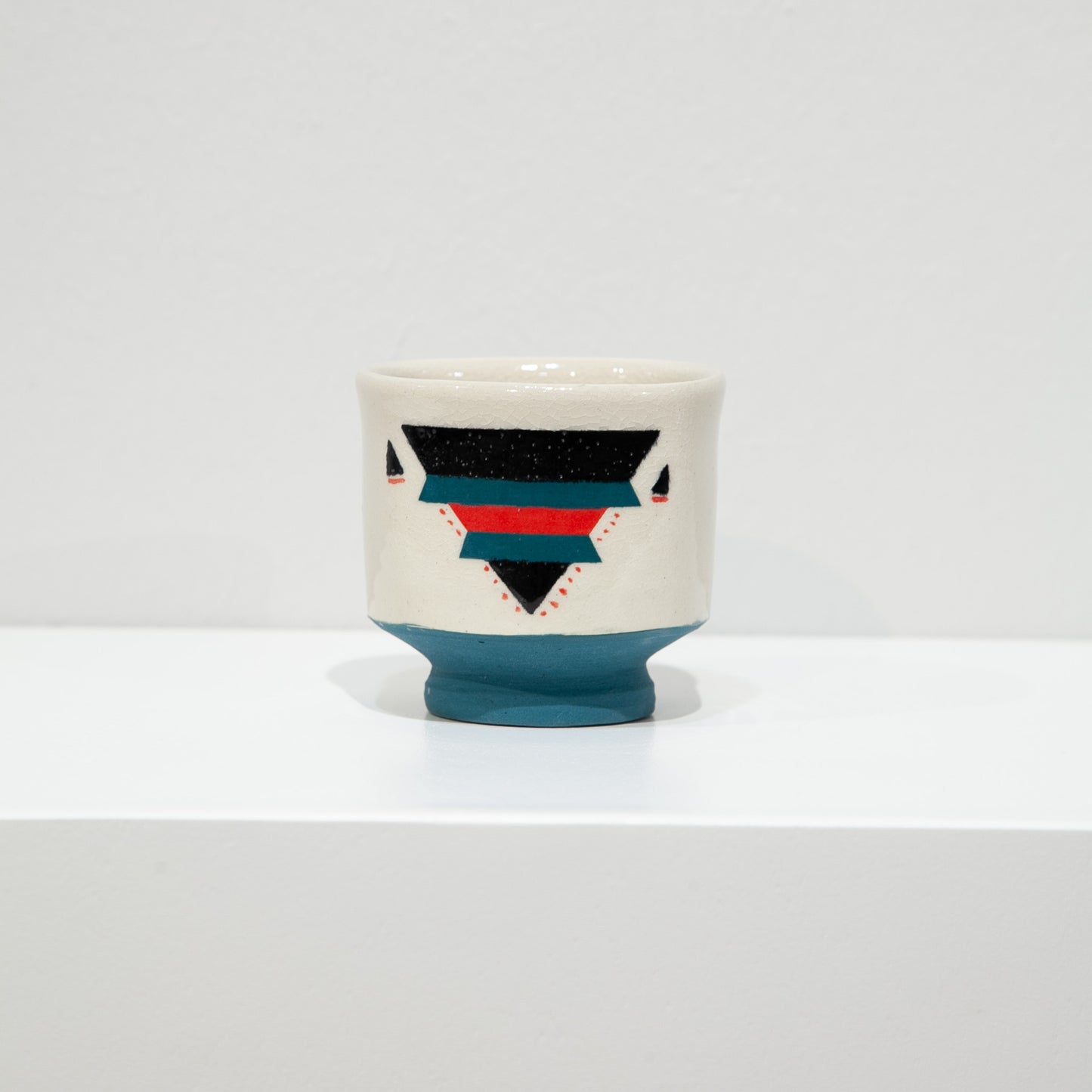 Ceramic Cup | Blue and Pink | Viva Gallery Collaboration