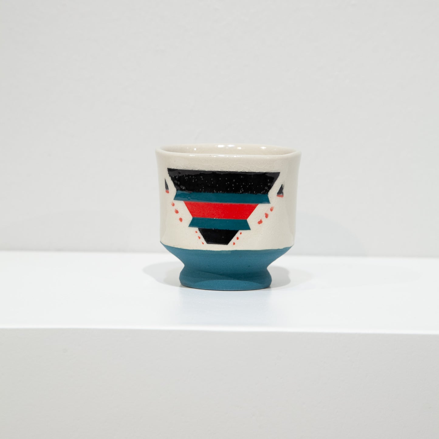 Ceramic Cup | Blue and Pink | Viva Gallery Collaboration
