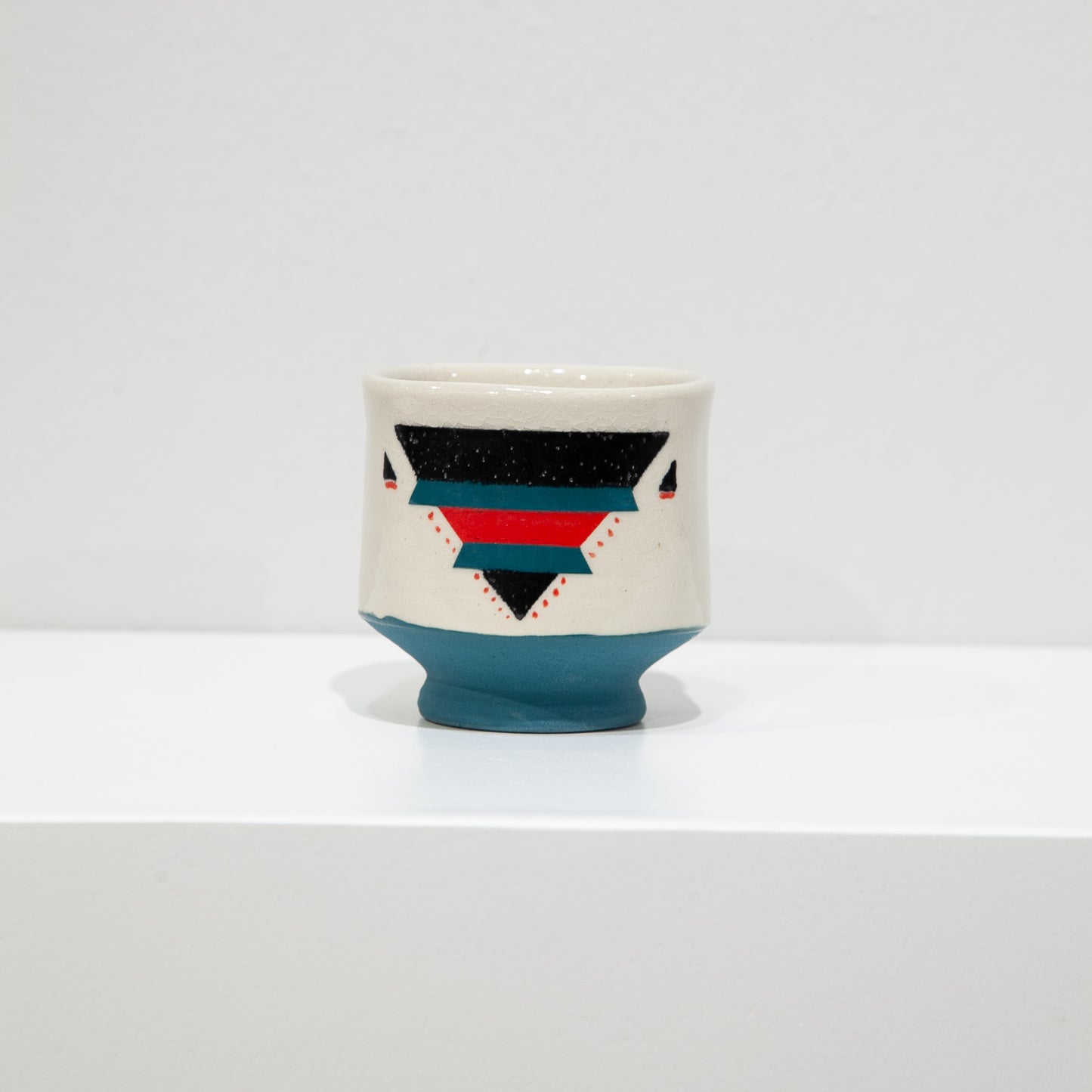 Ceramic Cup | Blue and Pink | Viva Gallery Collaboration