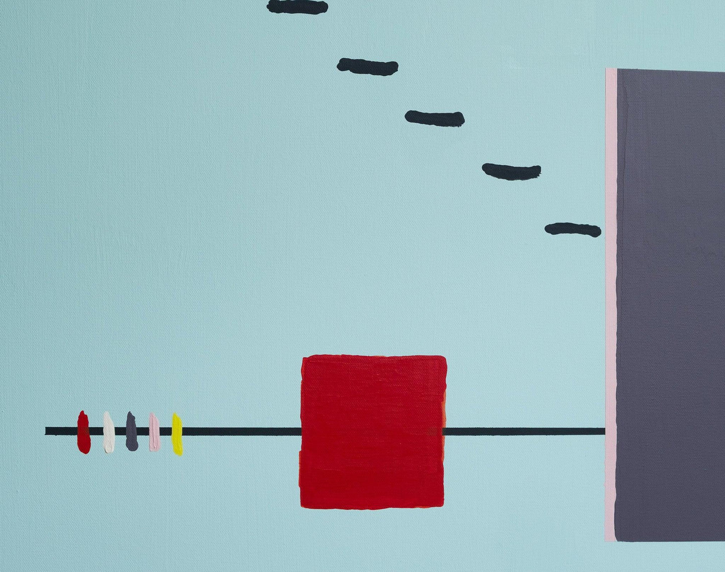 Mint Blue No.1 | Original Framed Painting – Empty Chair Series by Brooks Tipton - Brooks Tipton Art 