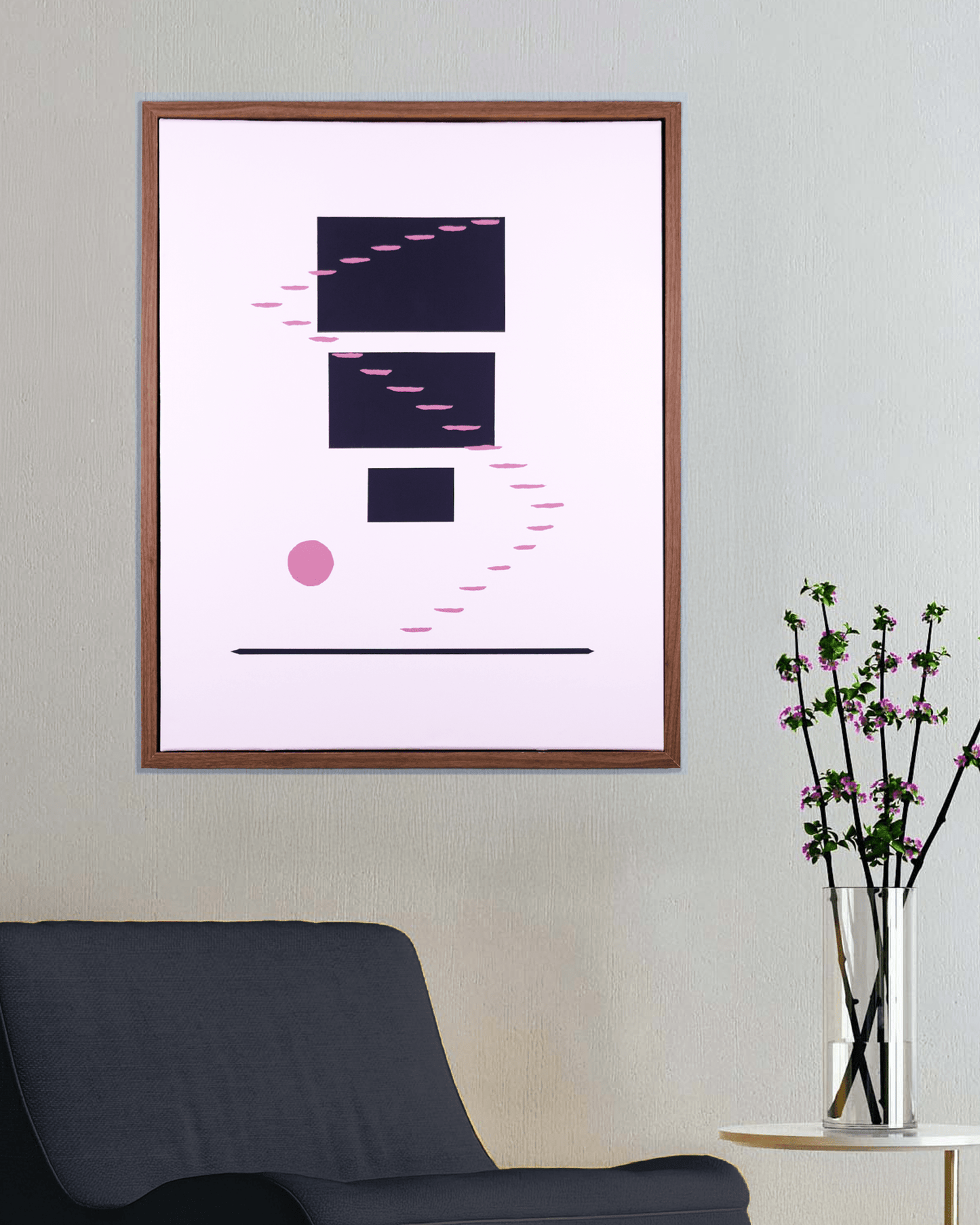 Night Fall | Original Framed Painting – Empty Chair Series by Brooks Tipton