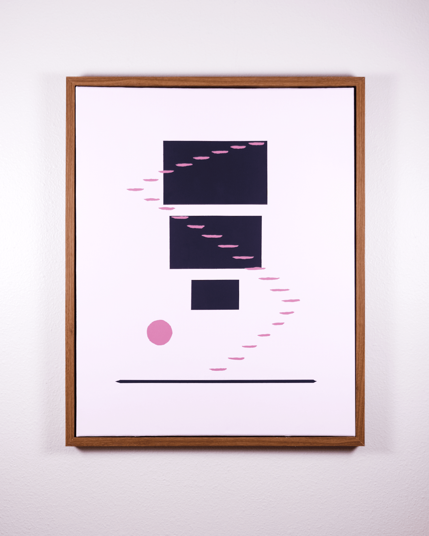 Night Fall | Original Framed Painting – Empty Chair Series by Brooks Tipton