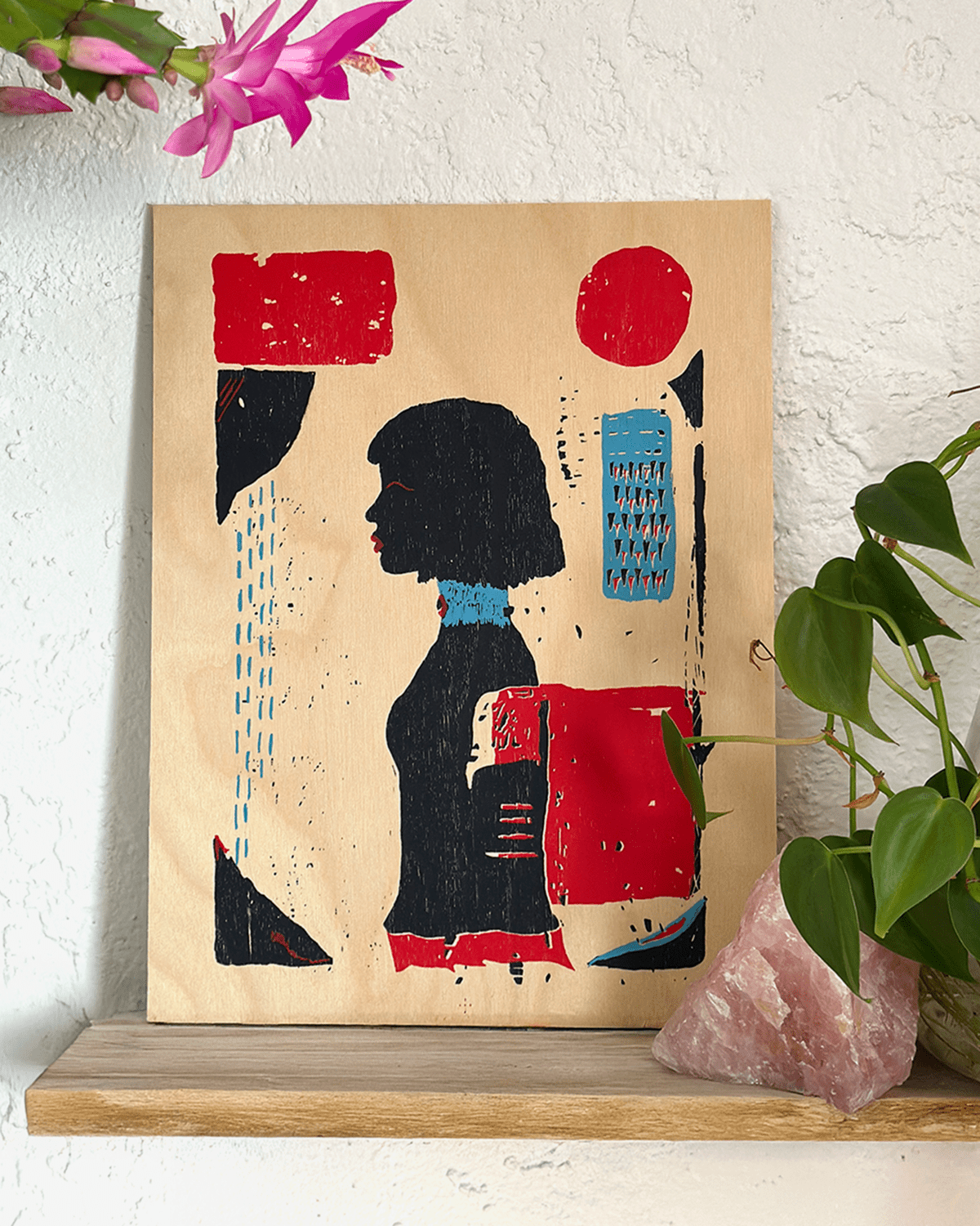 Liminal Suspension | FIRST EDITION screen print on wood panel – Size: 9" x 12"