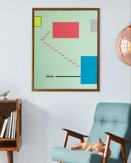 Mint Green No.1 | Original Framed Painting – by Brooks Tipton - Brooks Tipton Art 