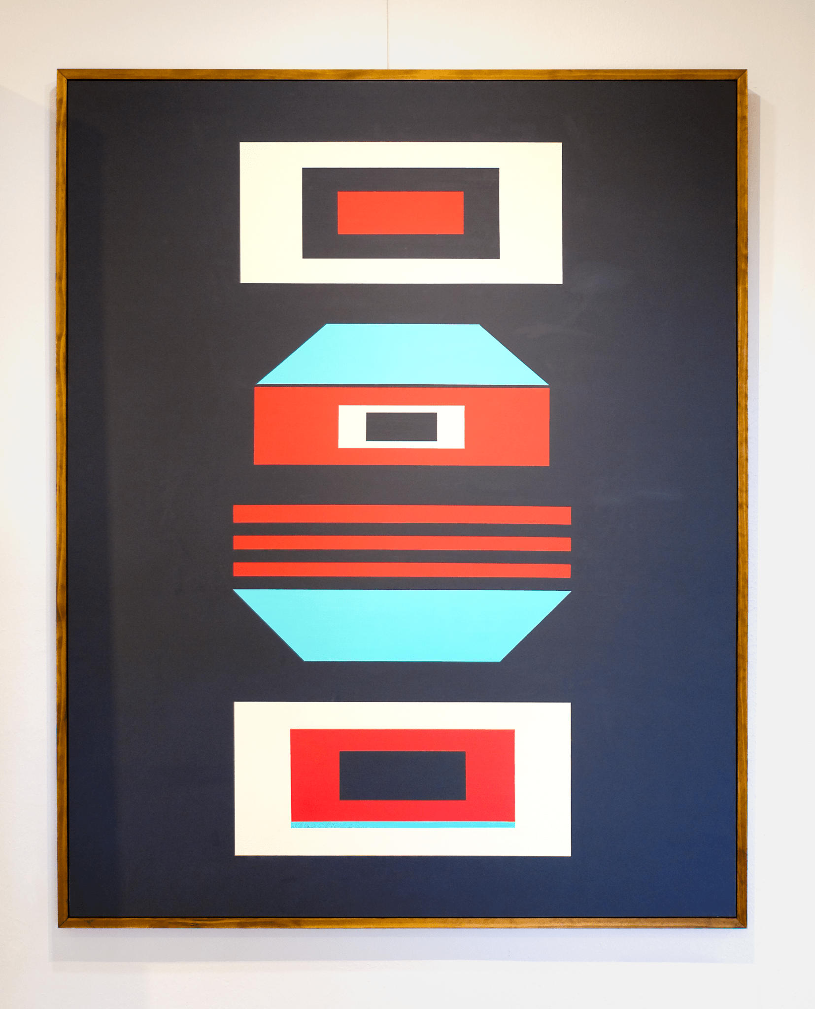 Portcullis - black | Original Framed Painting – by Brooks Tipton - Brooks Tipton Art 