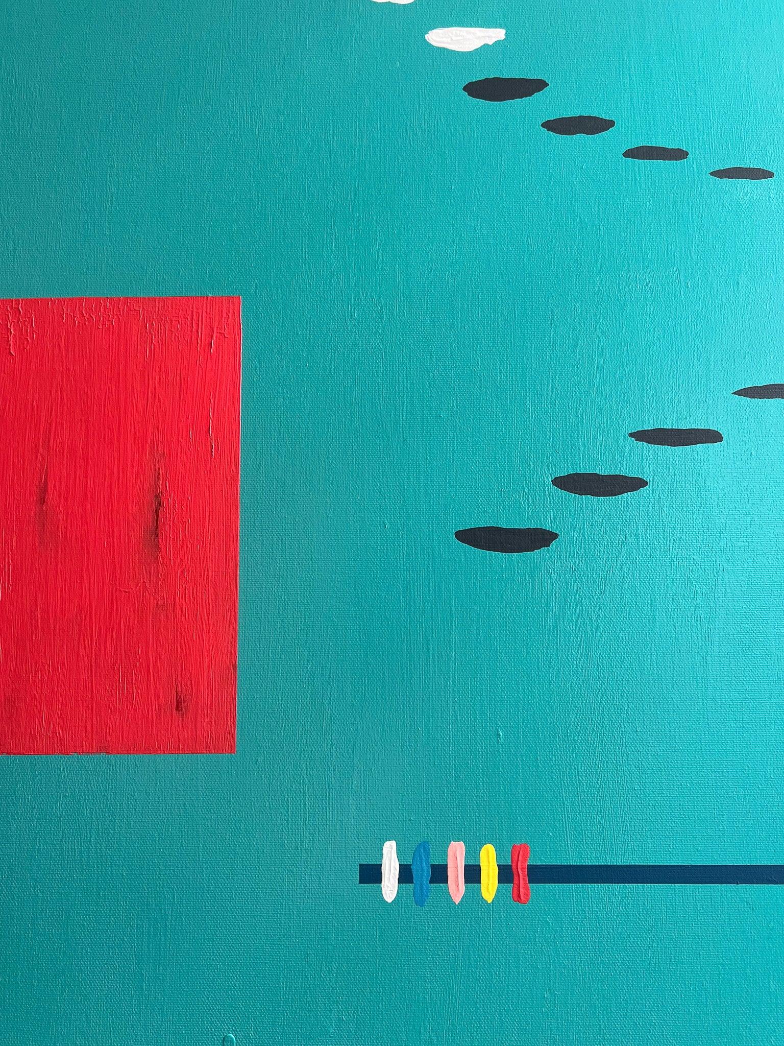 Wavelite No.1 | Original Framed Painting – by Brooks Tipton - Brooks Tipton Art 